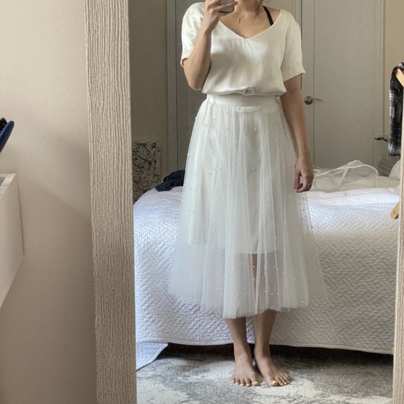 NEW Carol Hannah Calla v-neck low back silk top - Picture 14 of 14